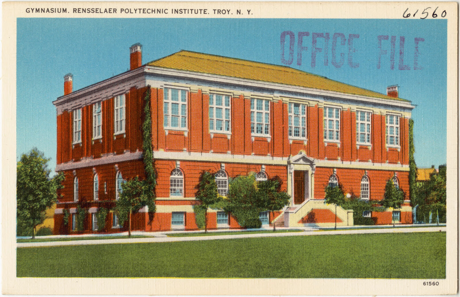 Gymnasium, Rensselaer Polytechnic Institute, Troy, N. Y., Boston Public Library - undated