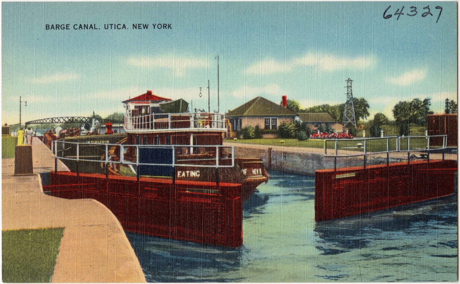 Barge Canal, Utica, New York, Boston Public Library - undated