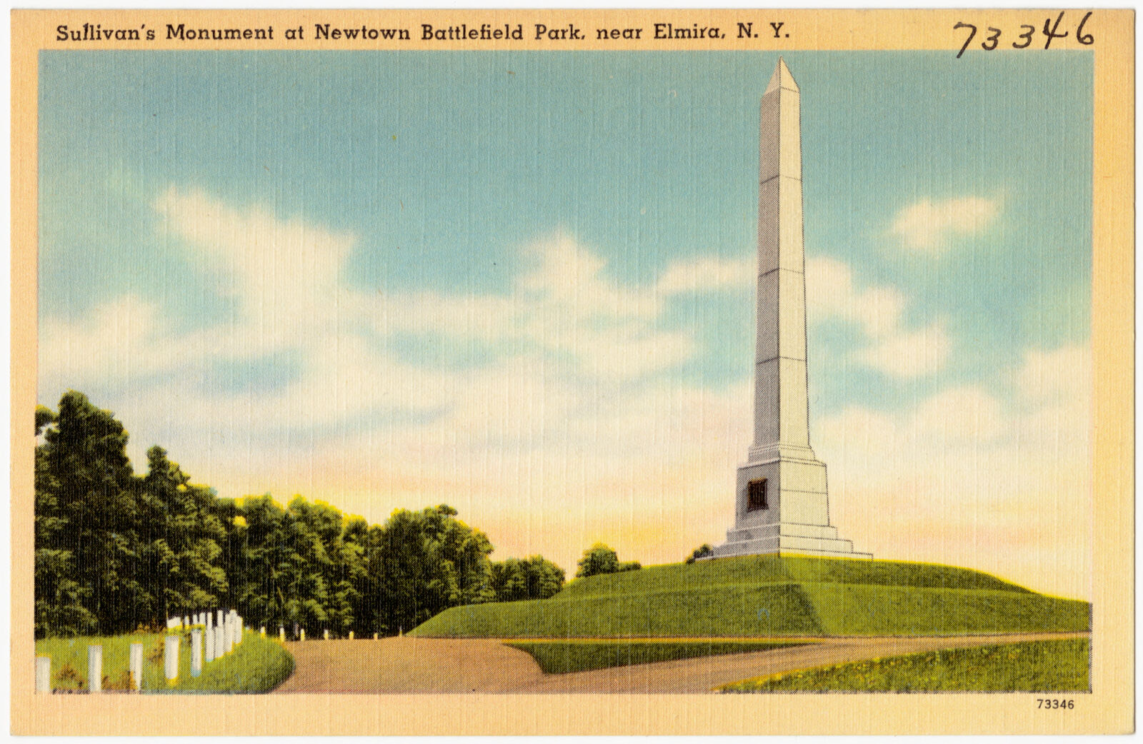 Sullivan's Monument at Newtown Battlefield Park, near Elmira, N. Y., Boston Public Library - undated
