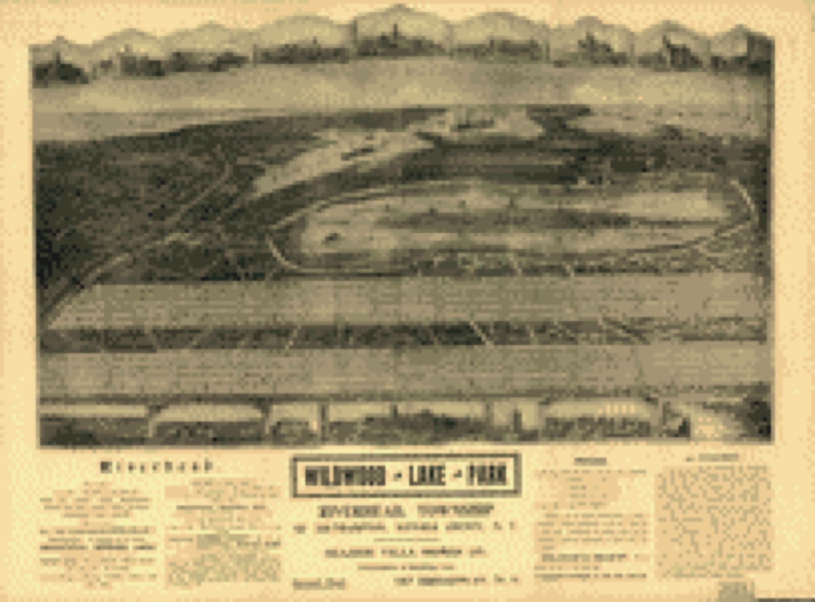 Bird's-eye view, 1903 - Wildwood Lake Park, Riverhead, Township of Southhampton, Suffolk County, N.Y.
