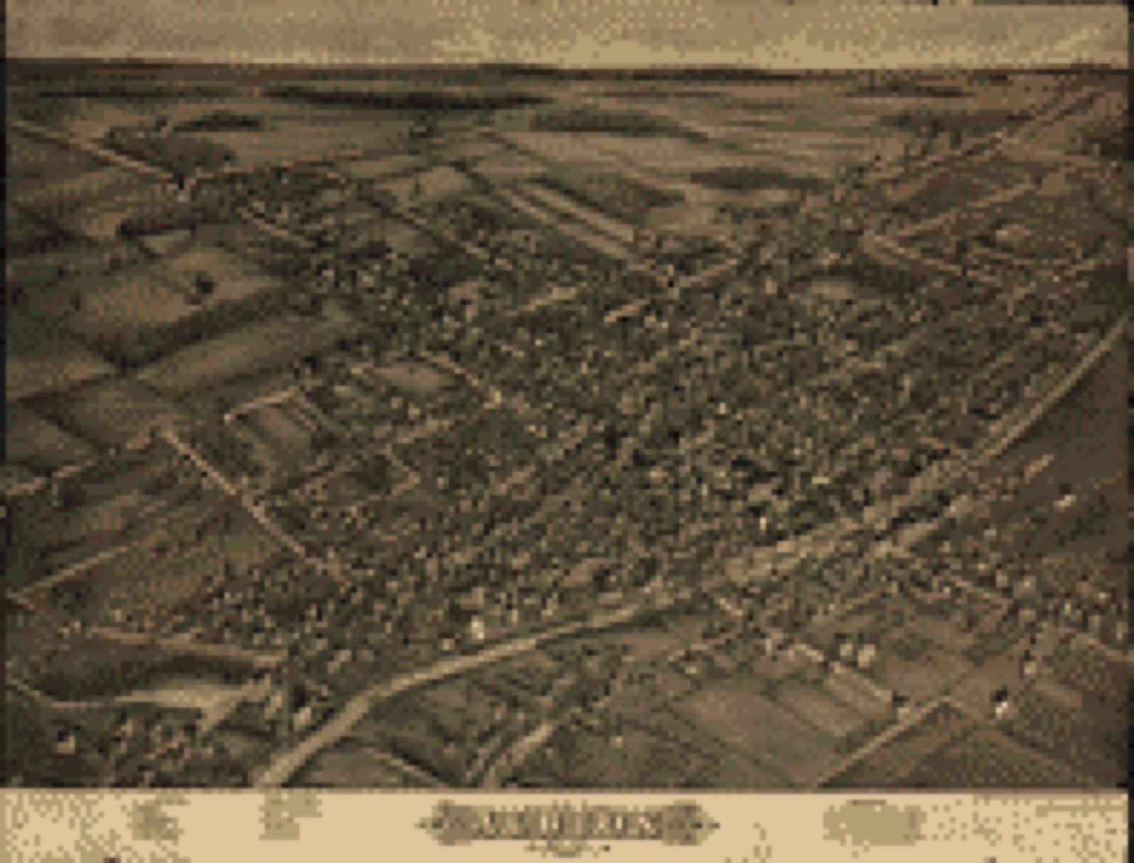 Bird's-eye view, 1880 - View of Albion, N.Y., 1880