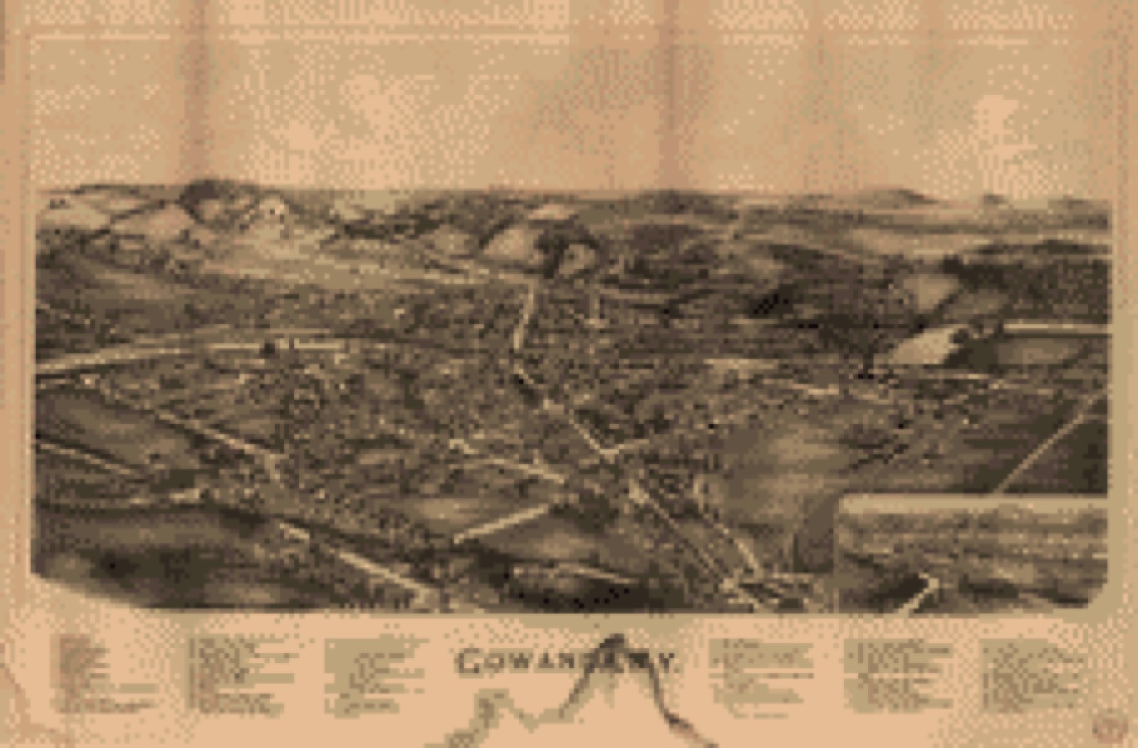 Bird's-eye view, 1892 - Gowanda, N.Y.