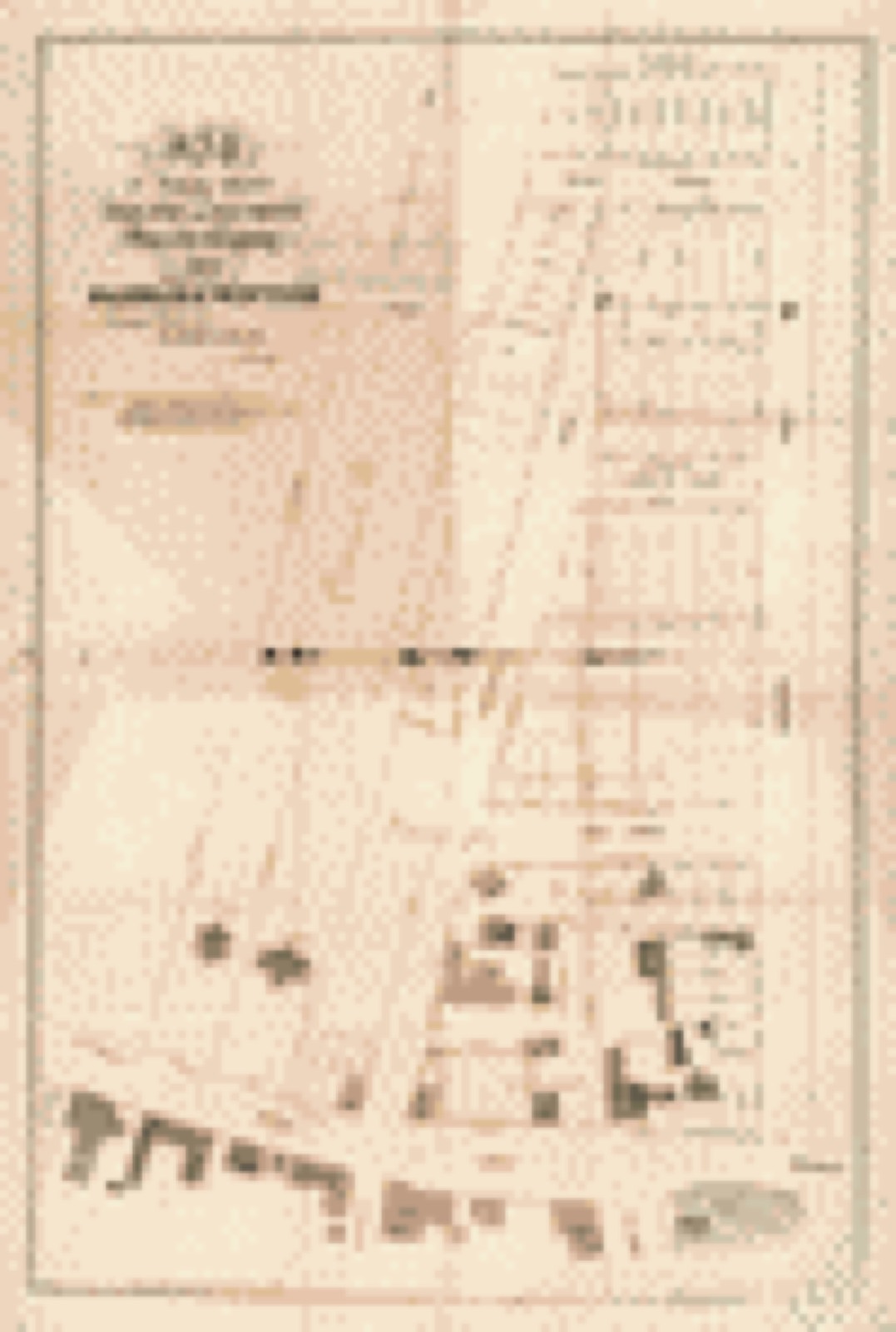 Land ownership map, 1850 - Map of property situated in the village of Flushing, Queens County, L.I., belonging to Gabriel Winter