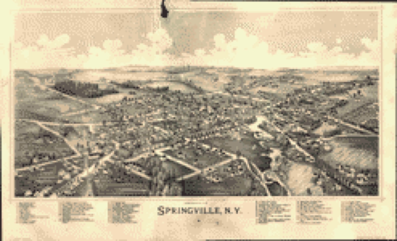 Bird's-eye view, 1892 - Springville, N.Y.