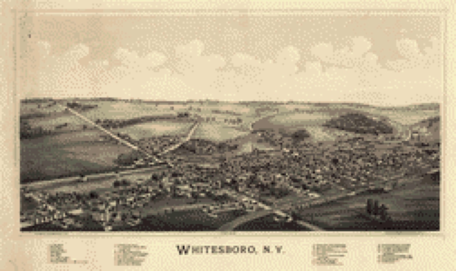 Bird's-eye view, 1891 - Whitesboro, N.Y.