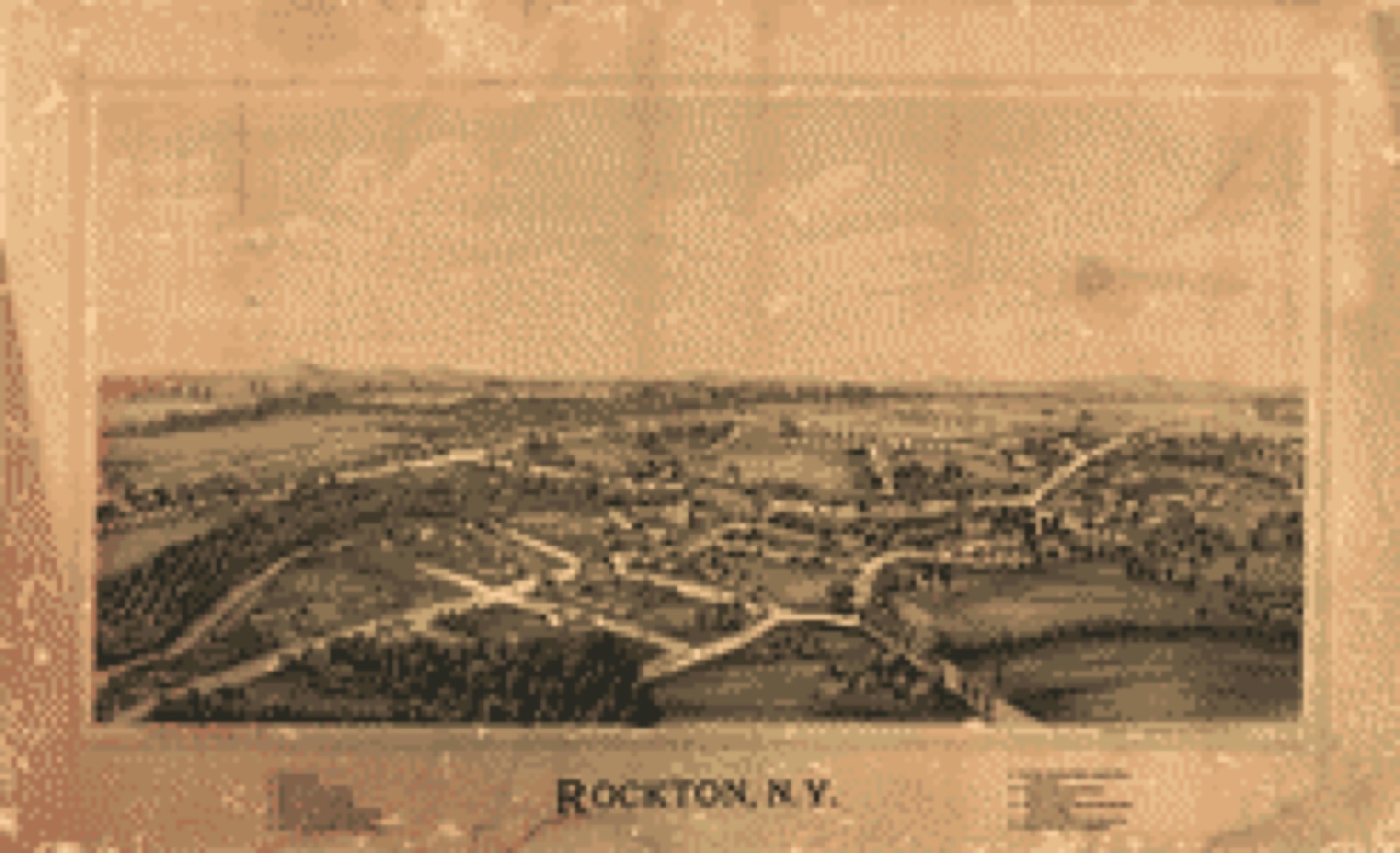 Bird's-eye view, 1890 - Rockton, N.Y.