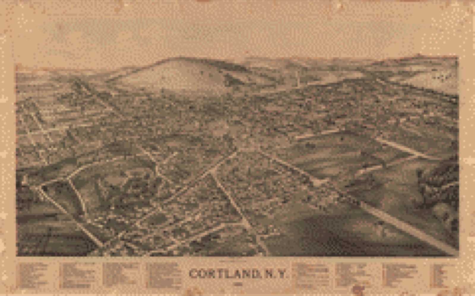 Bird's-eye view, 1894 - Cortland, N.Y.