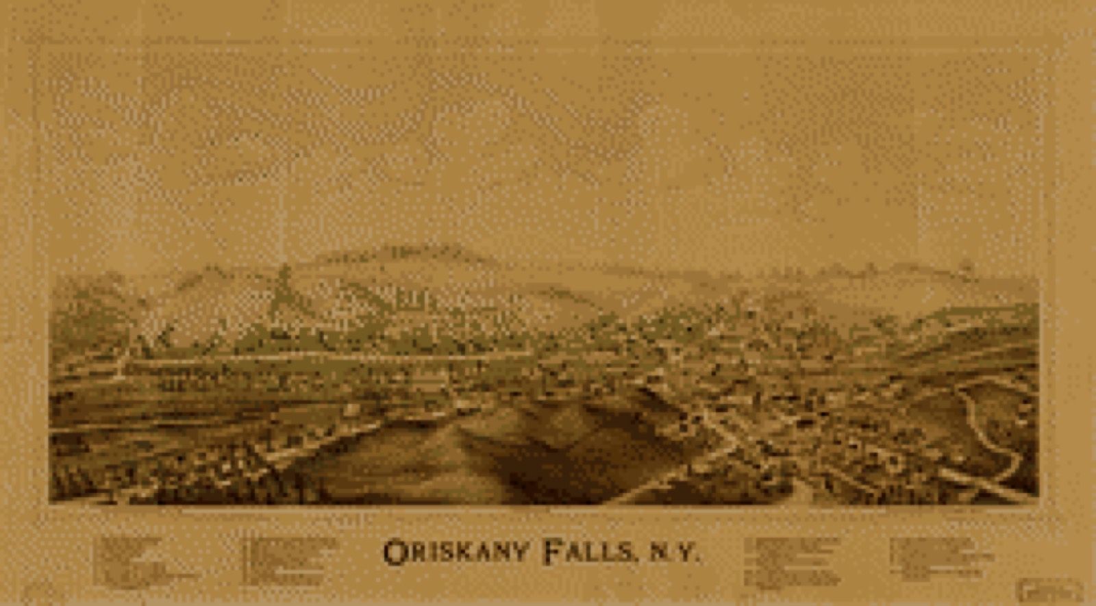 Bird's-eye view, 1891 - Oriskany Falls, N.Y.