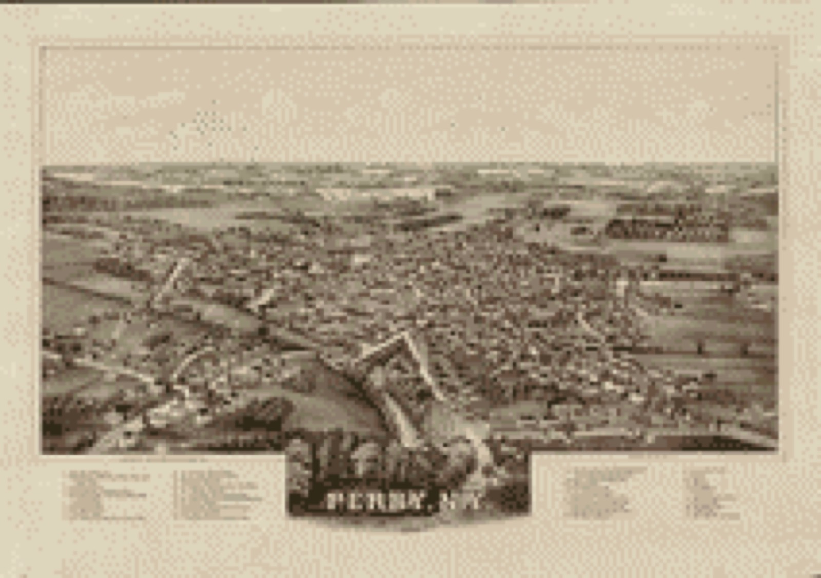 Bird's-eye view, 1892 - Perry, N.Y., Wyoming Co., 1892