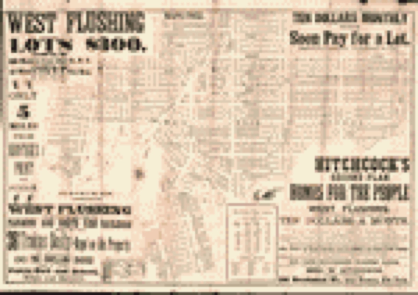 Land ownership map, 1870 - Hitchcock's second plan--homes for the people at West Flushing : [Corona, Queens County, Long Island, N.Y.]