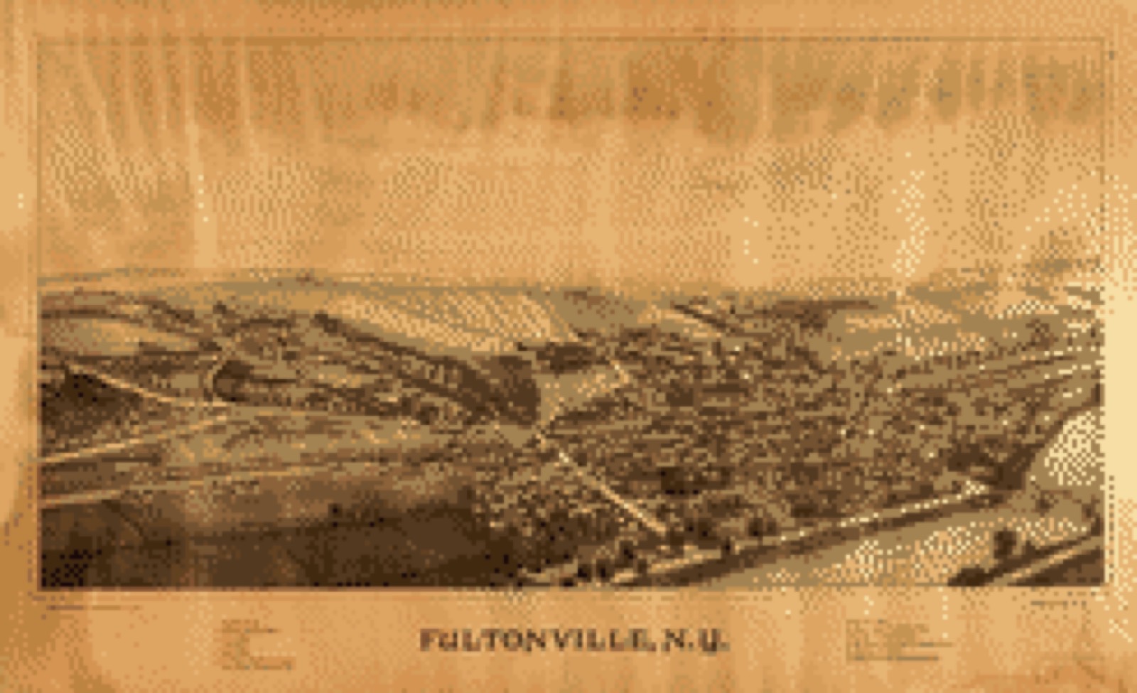 Bird's-eye view, 1889 - Fultonville, N.Y.