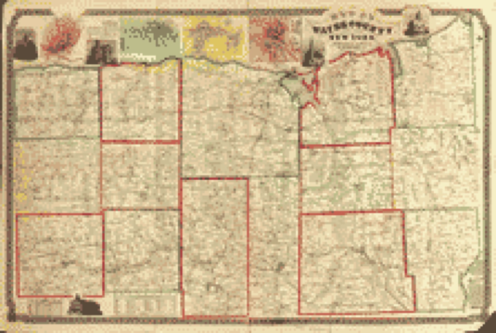 Land ownership map, 1853 - Map of Wayne County, New York