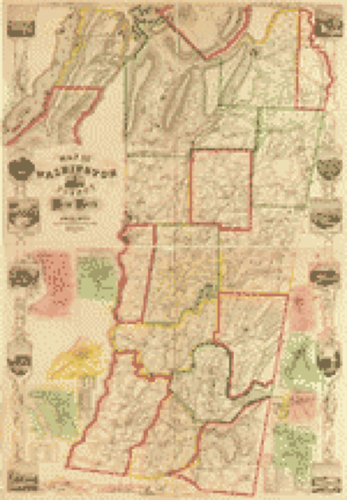 Land ownership map, 1853 - Map of Washington County, New York