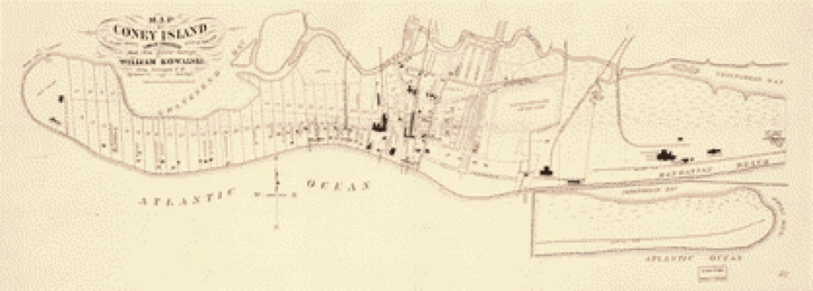 Land ownership map, 1879 - Map of Coney Island, town of Gravesend, Kings County, state of New York
