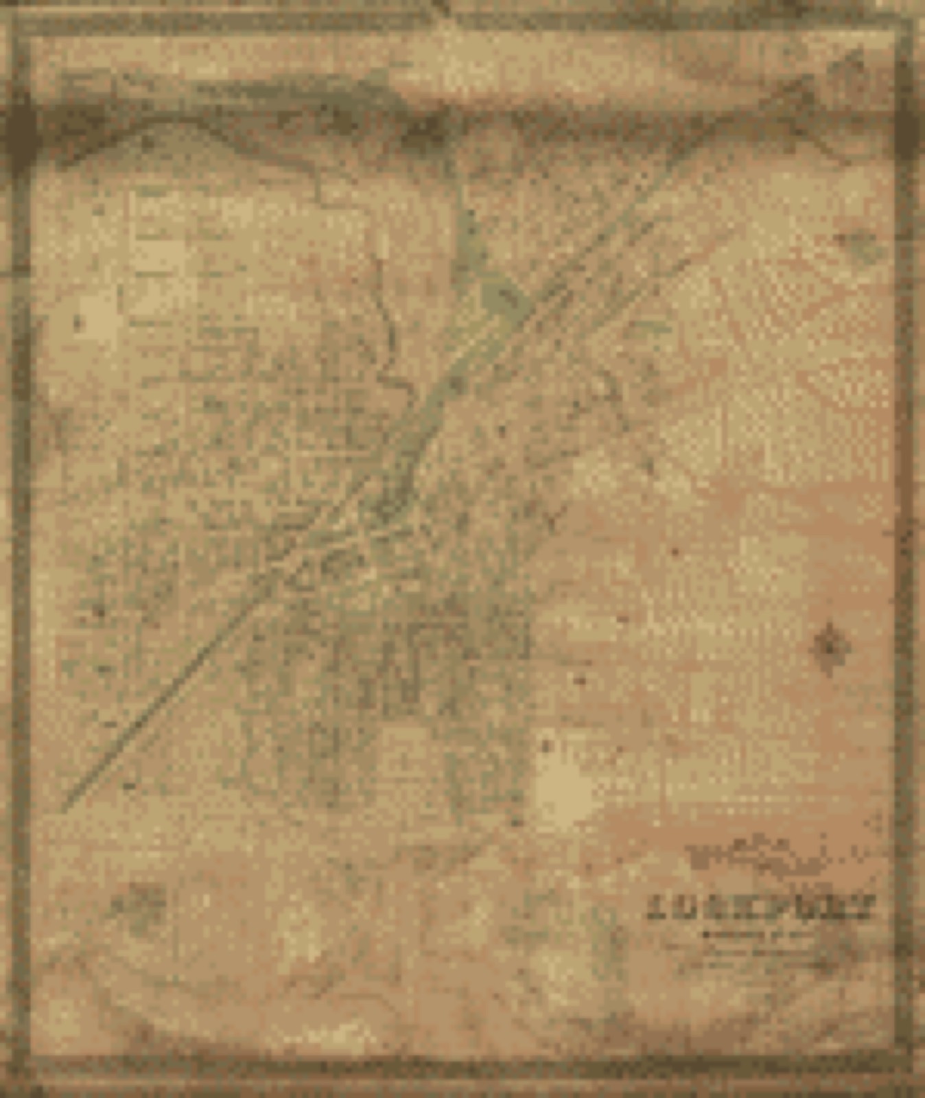 Land ownership map, 1851 - Map of the village of Lockport, Niagara Co., N.Y.