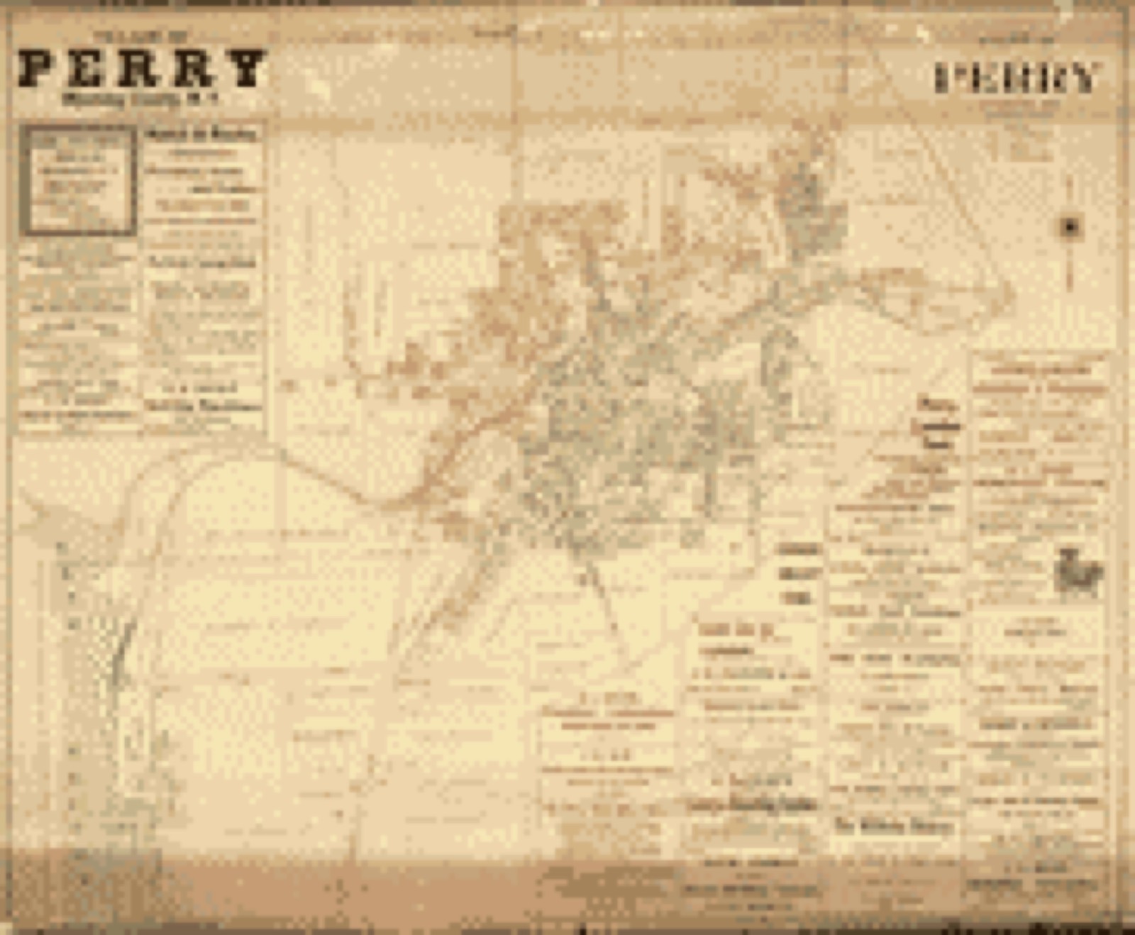 Land ownership map, 1902 - Village of Perry, Wyoming County, N.Y.