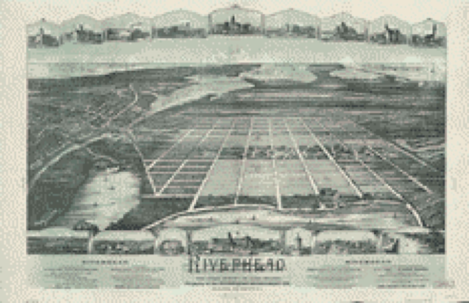 Bird's-eye view, 1890 - Riverhead, the home resort of Long Island : property of the Riverhead Investment Co., 30 Ann Street, New York City, N.Y.