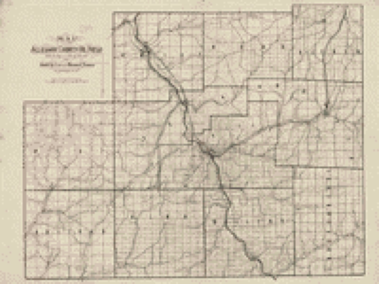 Land ownership map, 1879 - Map of the Allegany County oil field : from surveys and official records