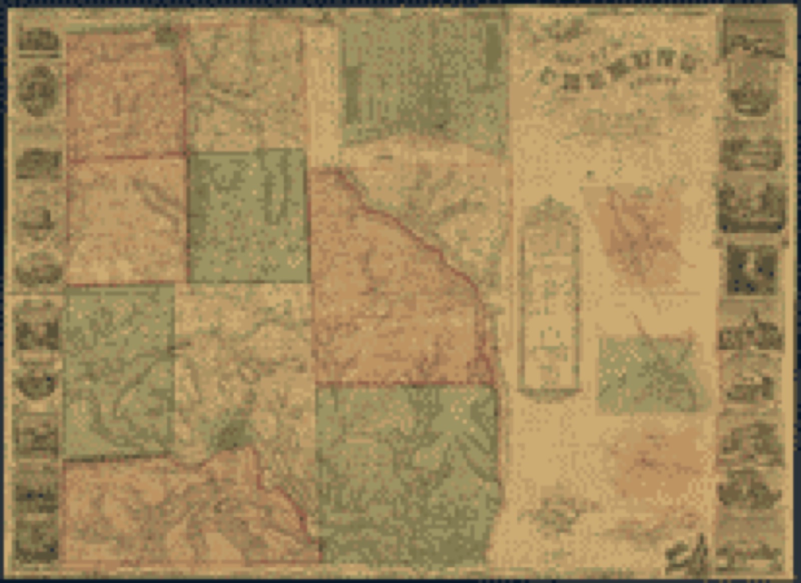 Land ownership map, 1853 - Map of Chemung County, New York : from actual surveys
