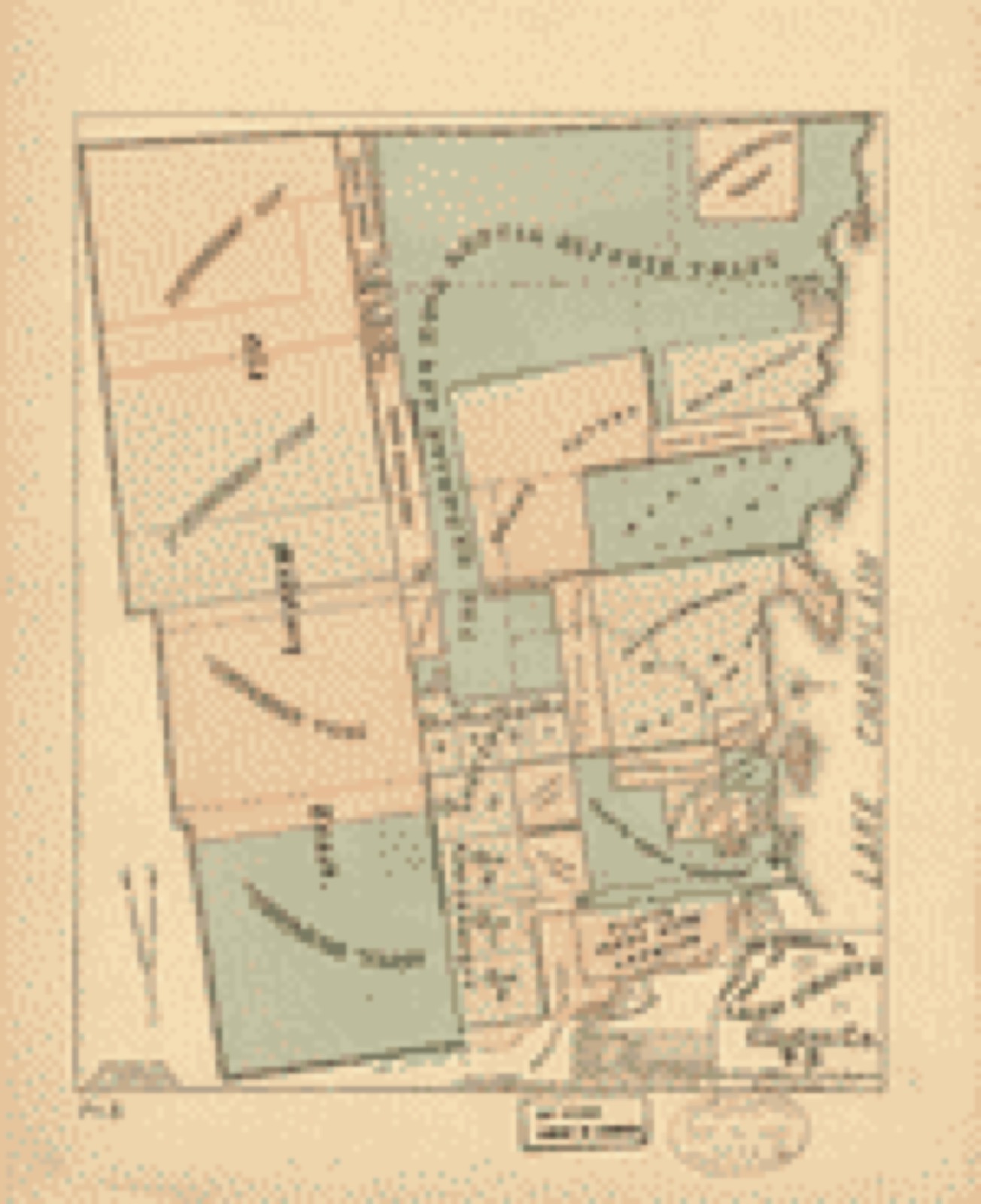 Land ownership map, 1885 - Averill's map of the land tracts in Clinton County, N.Y.