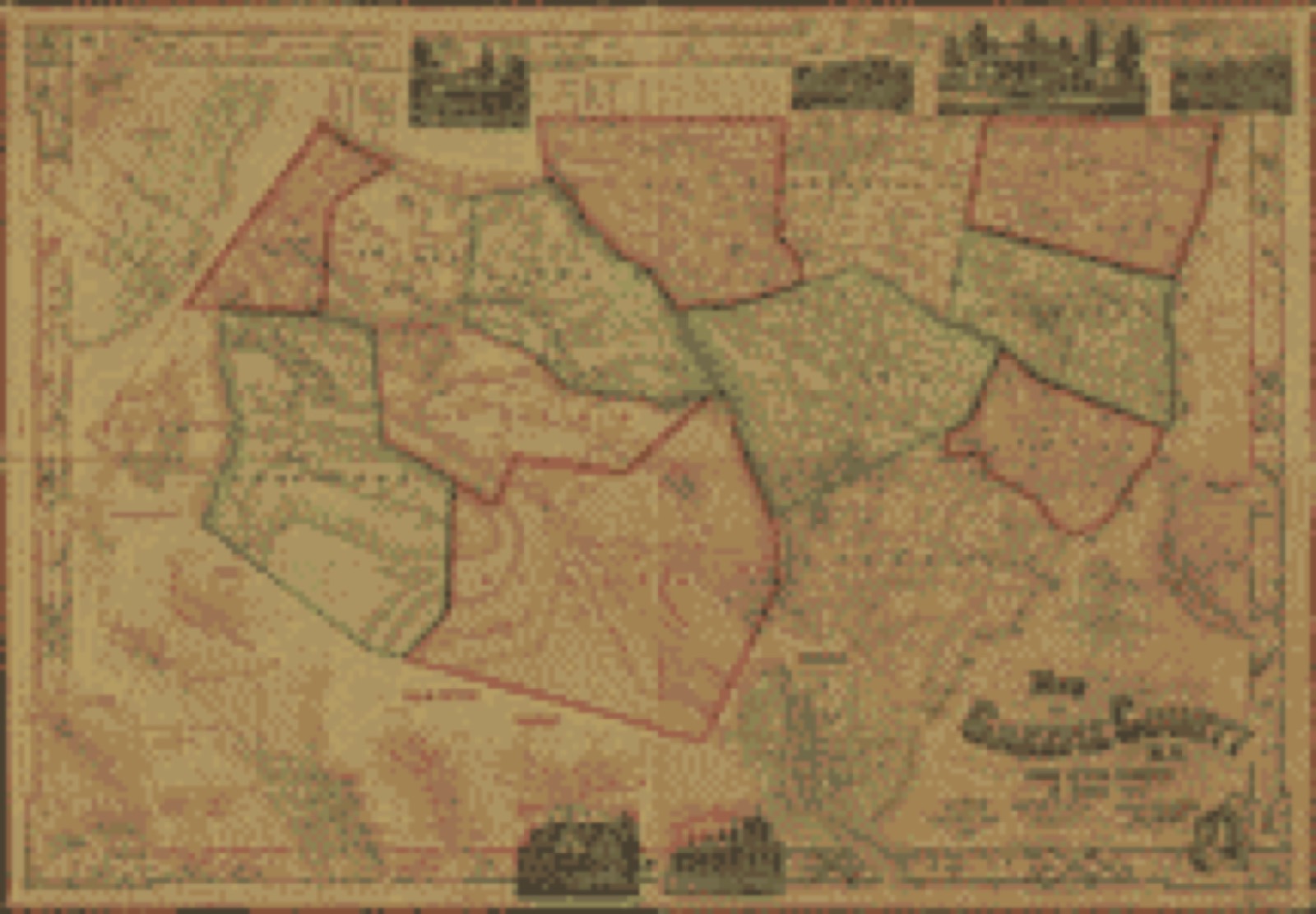 Land ownership map, 1856 - Map of Greene County, N.Y. : from actual surveys
