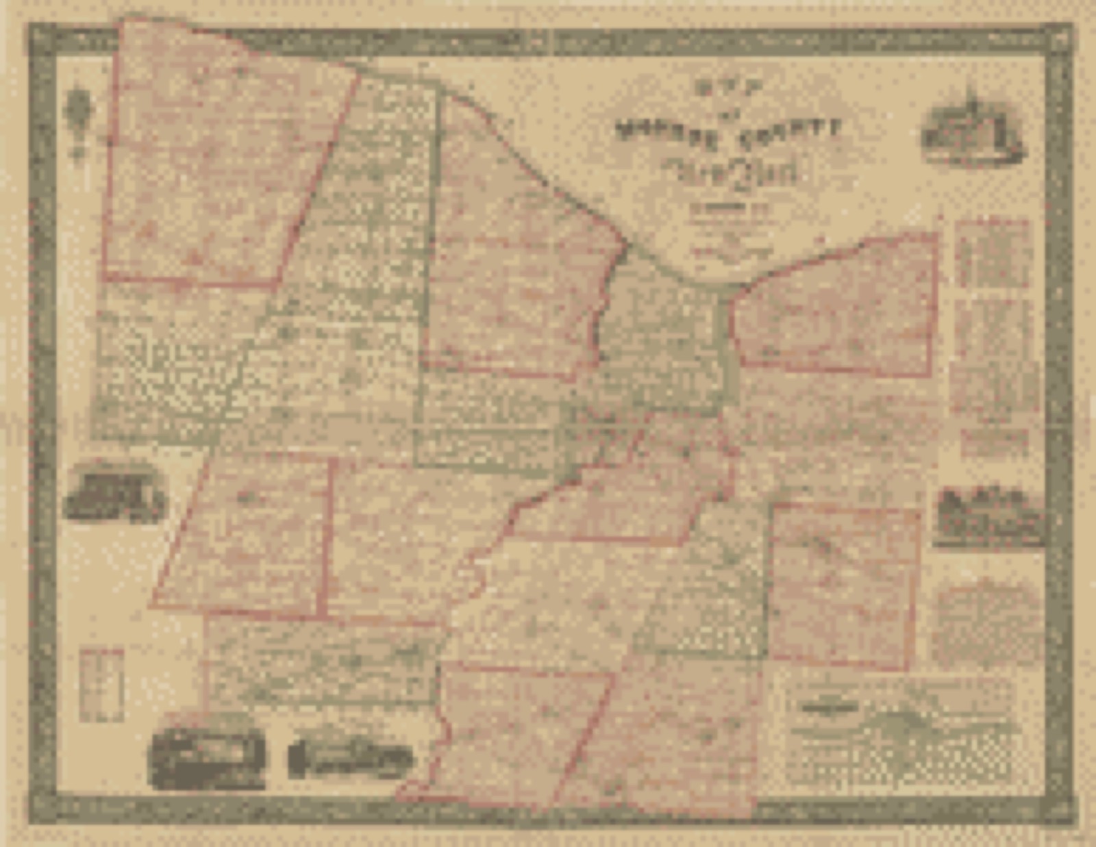 Land ownership map, 1852 - Map of Monroe County, New York