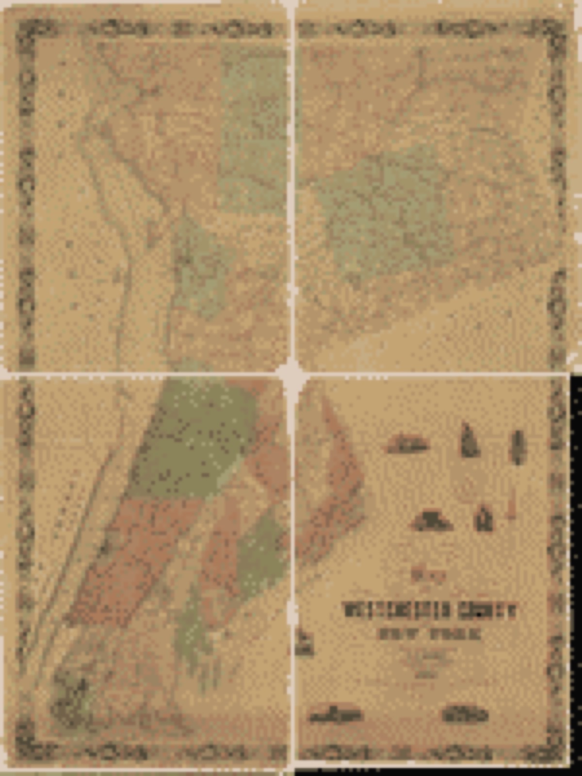 Land ownership map, 1858 - Map of Westchester County, New York : from actual surveys