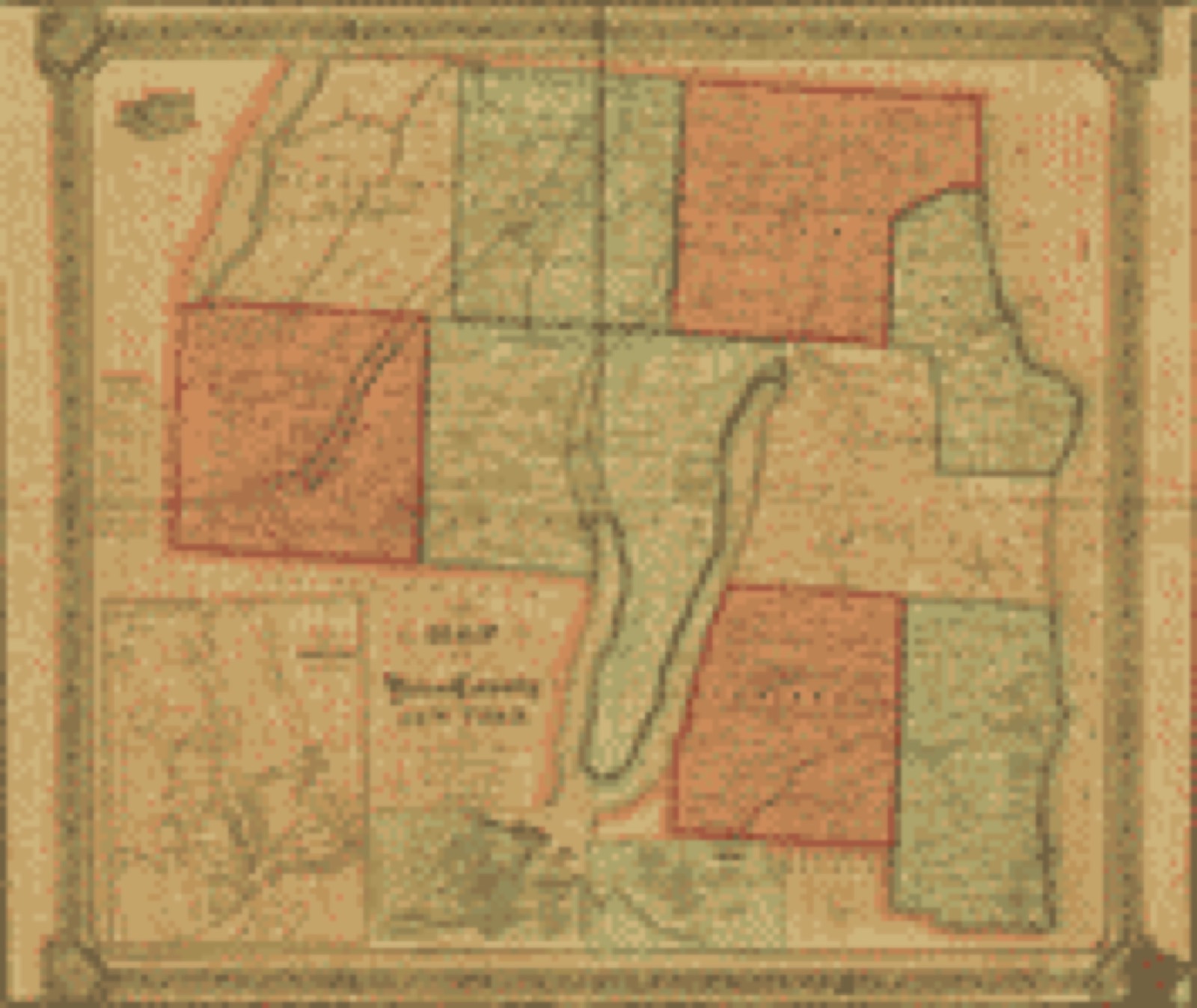 Land ownership map, 1855 - Map of Yates County, New York