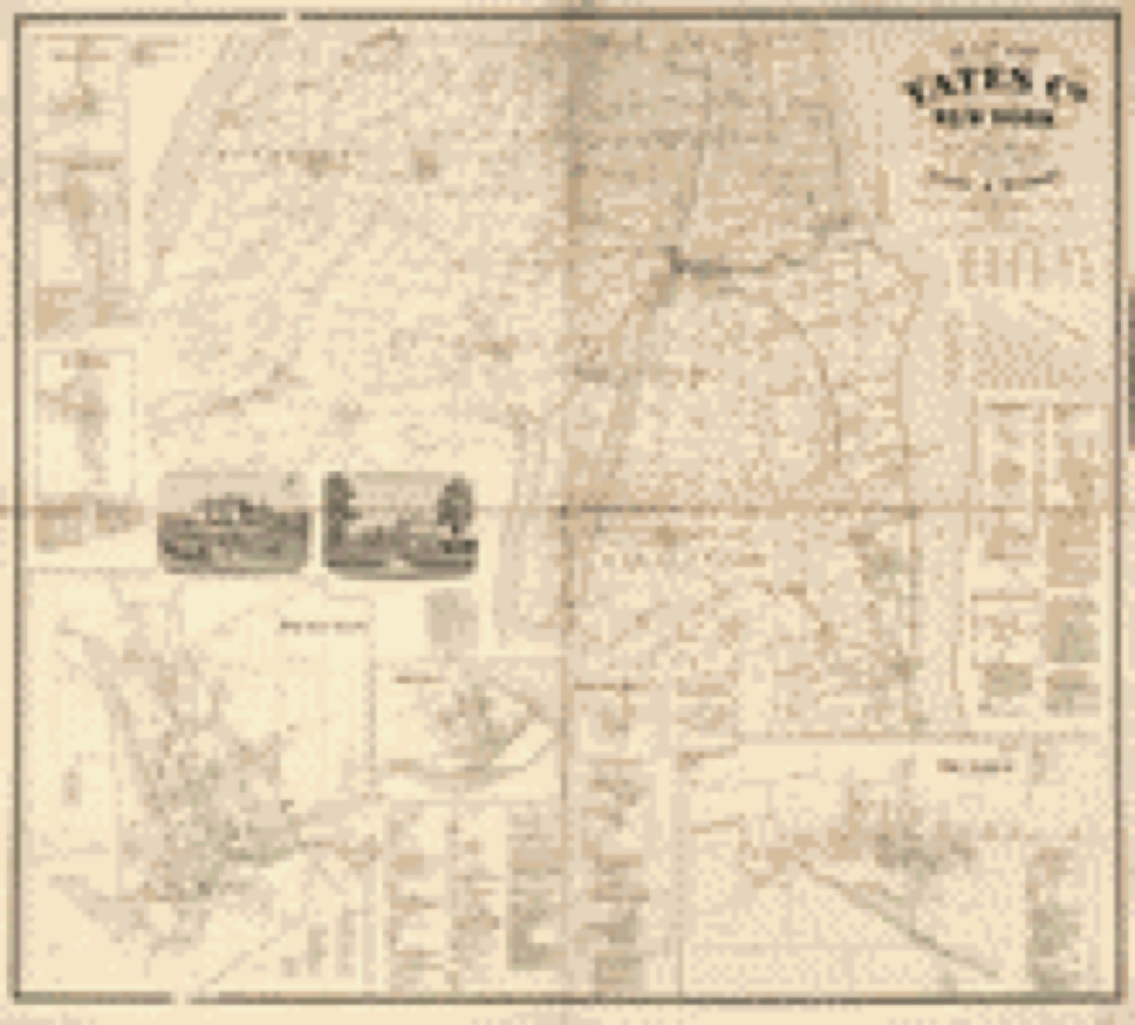 Land ownership map, 1865 - Map of Yates Co., New York : from actual surveys