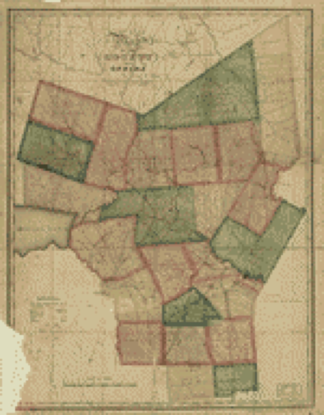 Land ownership map, 1829 - Map of the county of Oneida