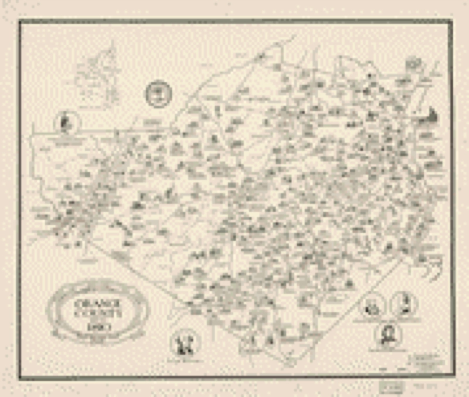 Land ownership map, undated - Orange County before 1810