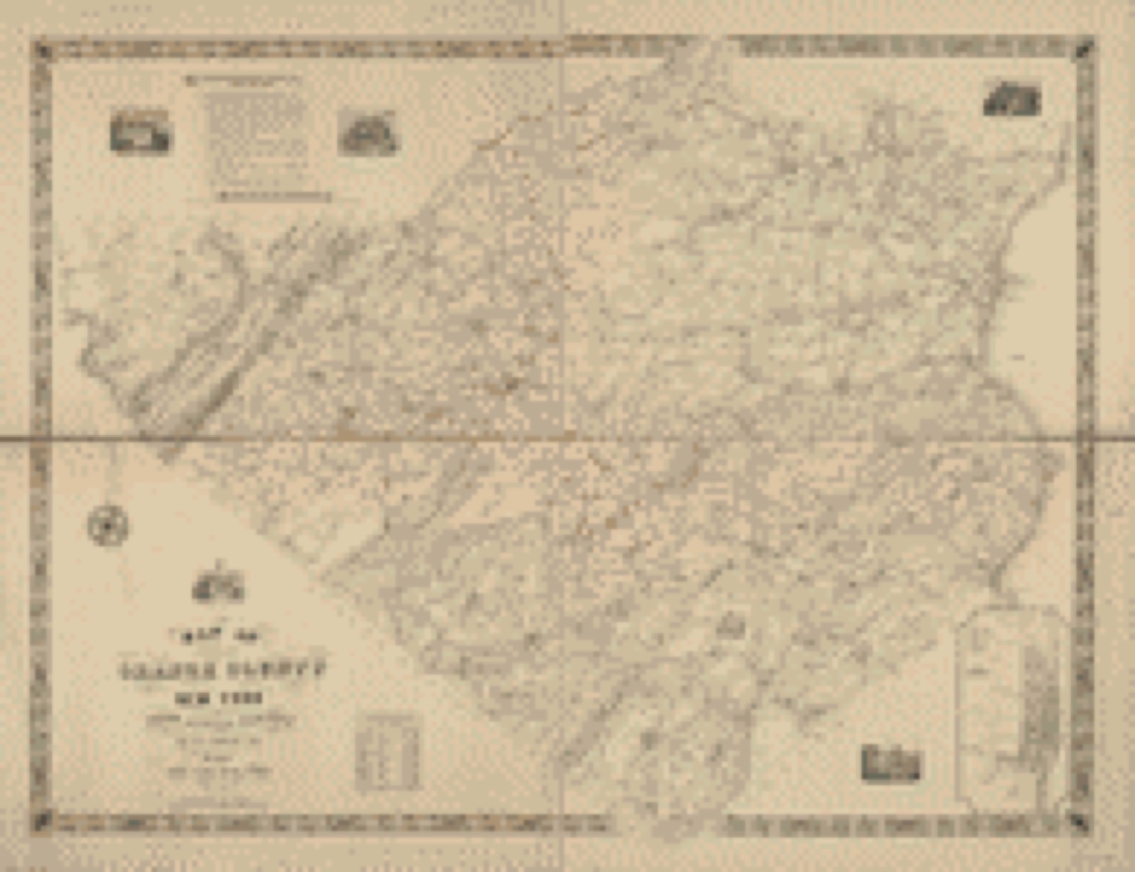 Land ownership map, 1851 - Map of Orange County New York : from actual surveys