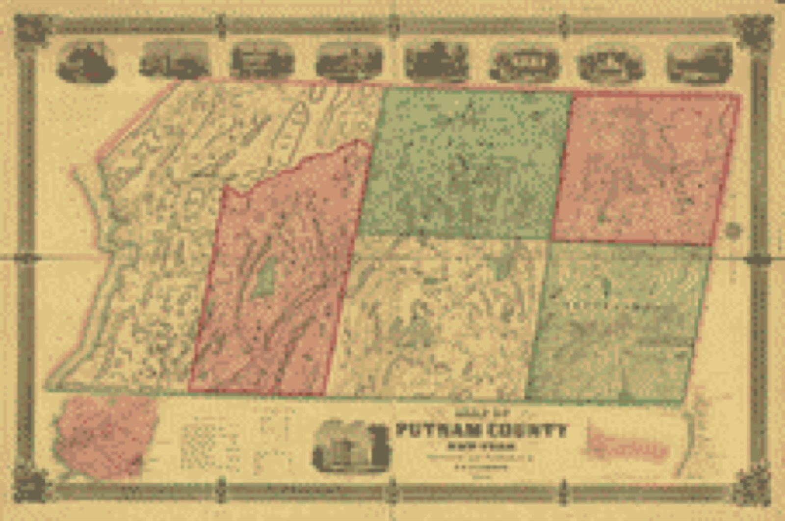 Land ownership map, 1854 - Map of Putnam County, New-York