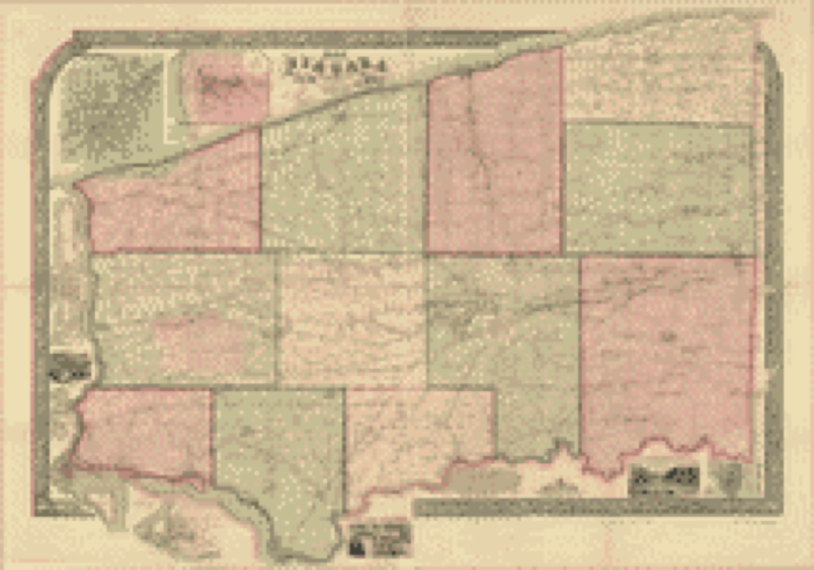 Land ownership map, 1852 - Map of Niagara County, New York