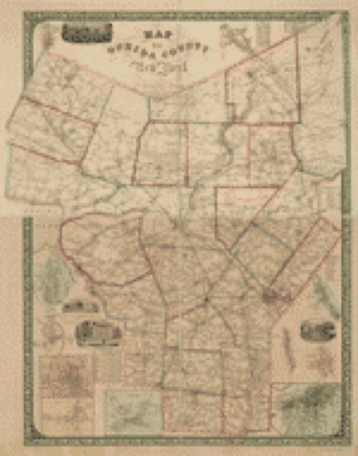 Land ownership map, 1852 - Map of Oneida County, New York : from actual surveys