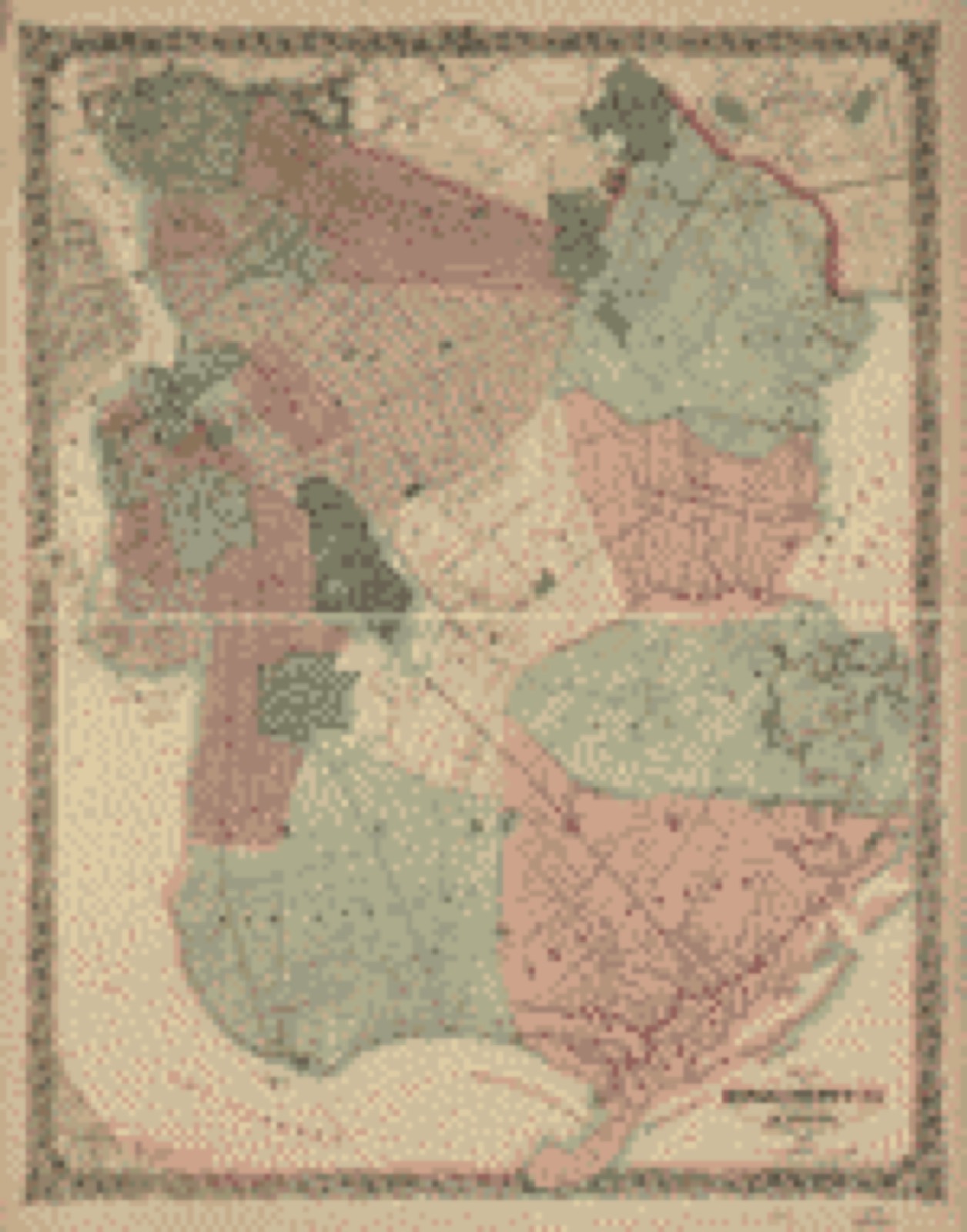 Land ownership map, 1868 - Map of Kings County N.Y.