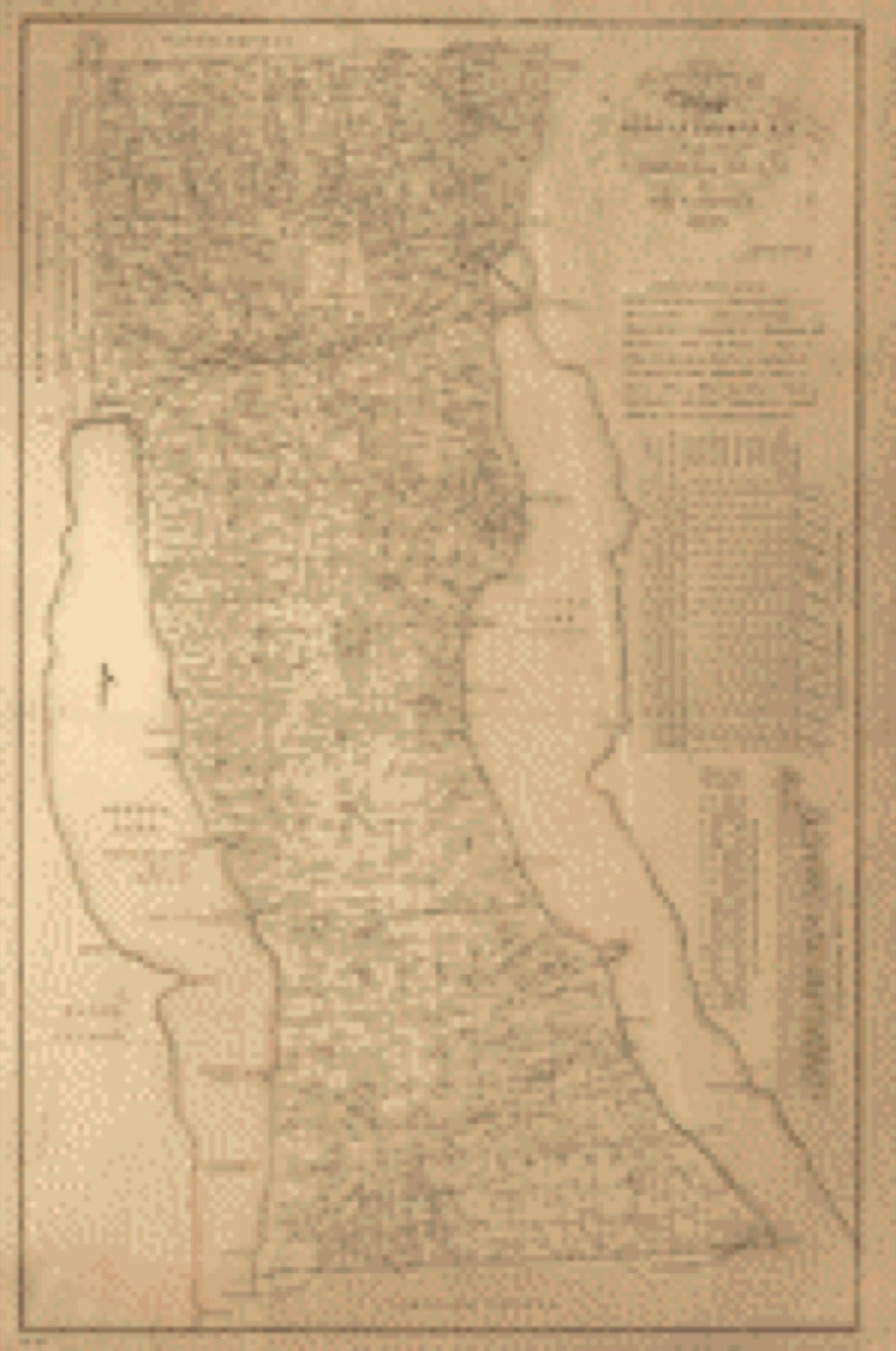 Land ownership map, 1850 - Topographical map of Seneca County, N.Y.