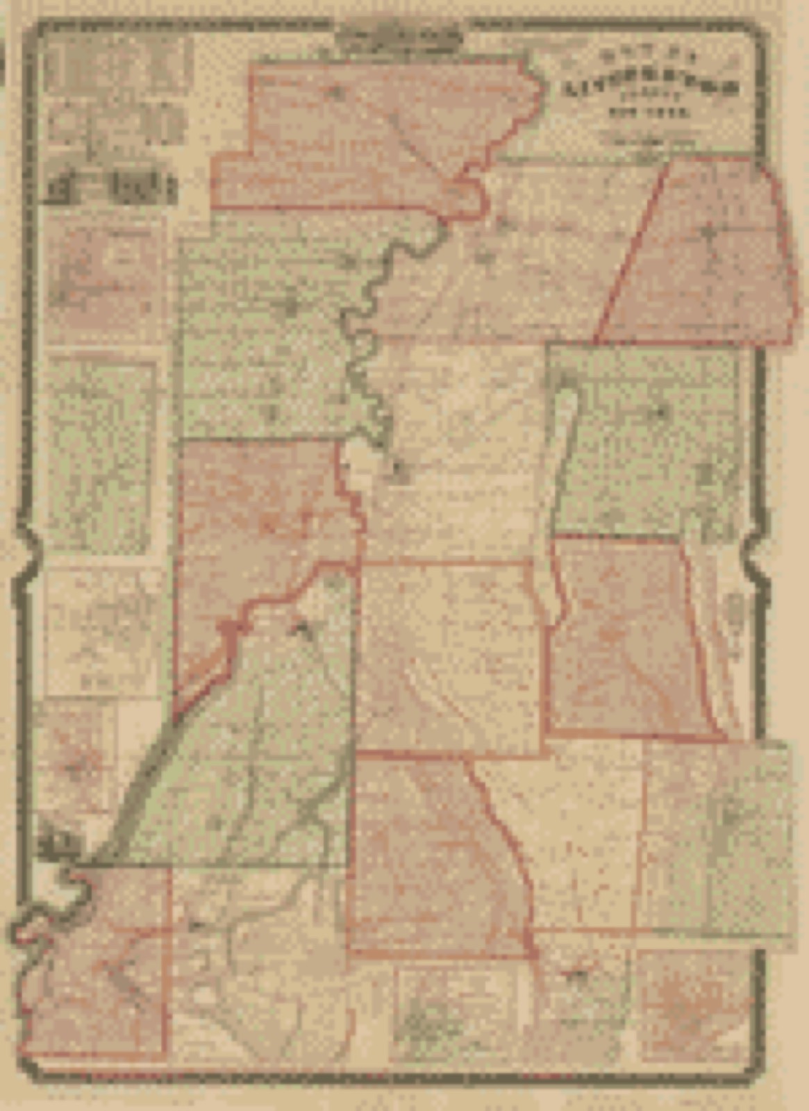 Land ownership map, 1852 - Map of Livingston County, New York : from actual surveys