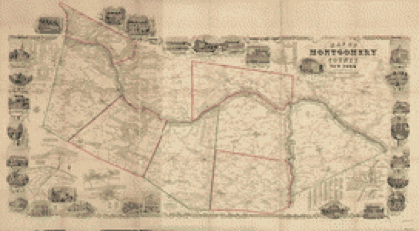 Land ownership map, 1853 - Map of Montgomery County, New York : from actual surveys