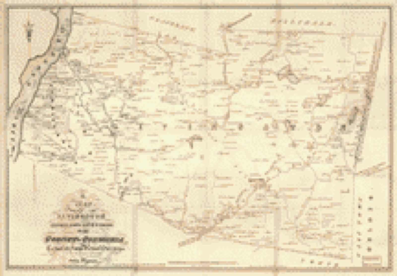 Land ownership map, 1798 - A map of the towns of Livingston, Germantown, and Clermont in the County of Columbia : compiled from actual surveys in January 1798