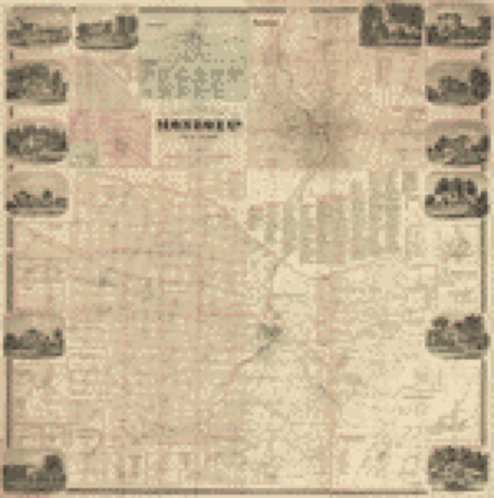 Land ownership map, 1858 - Gillette's map of Monroe Co., New York : from actual surveys