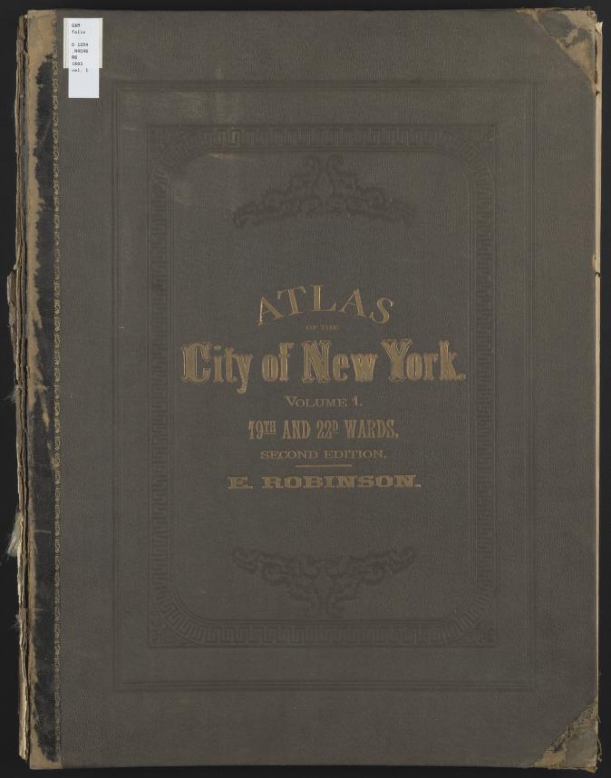Land ownership map, 1883 - Atlas of the City of New York : from official records, private plans & actual surveys