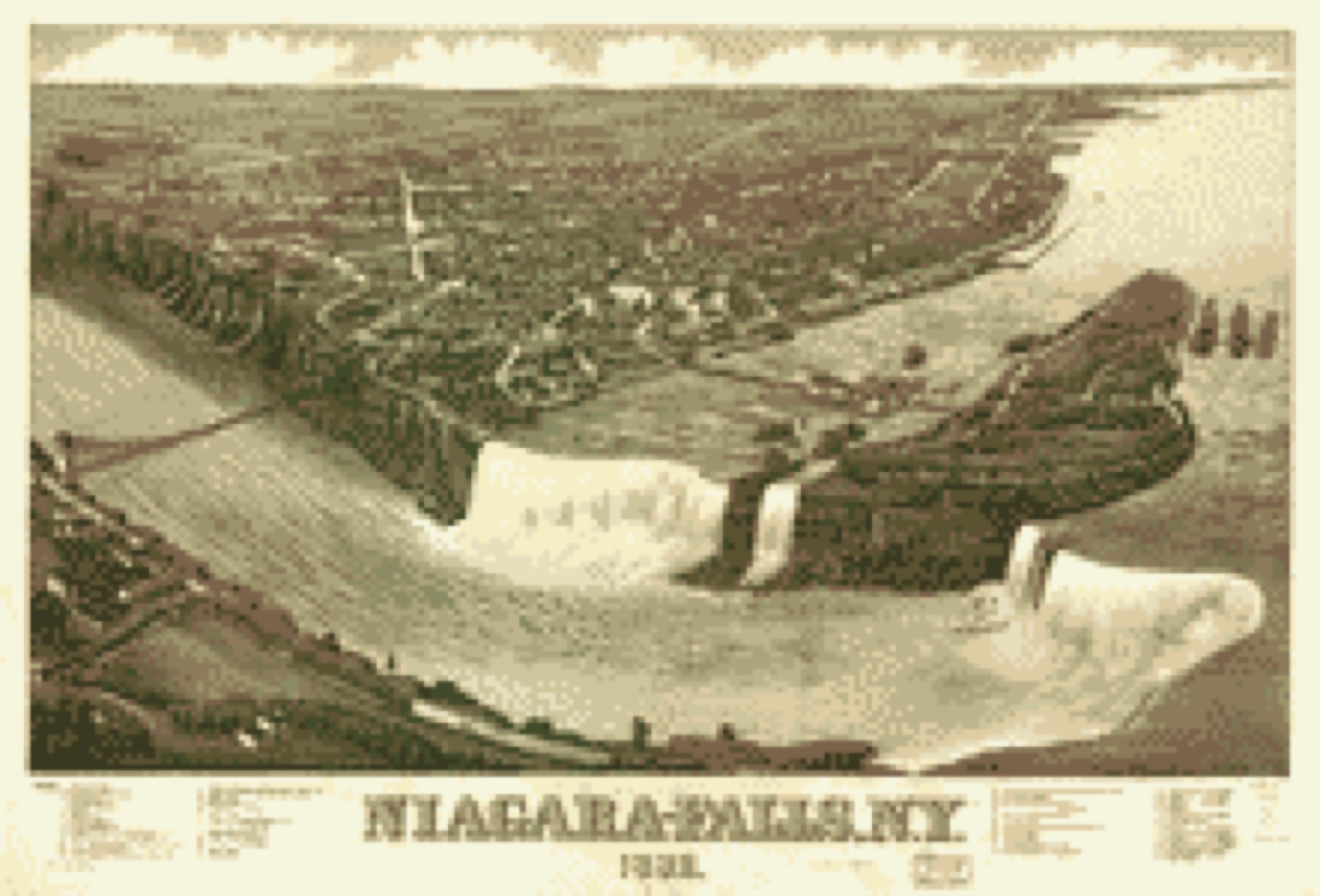 Bird's-eye view, 1882 - Niagara-Falls, N.Y. 1882