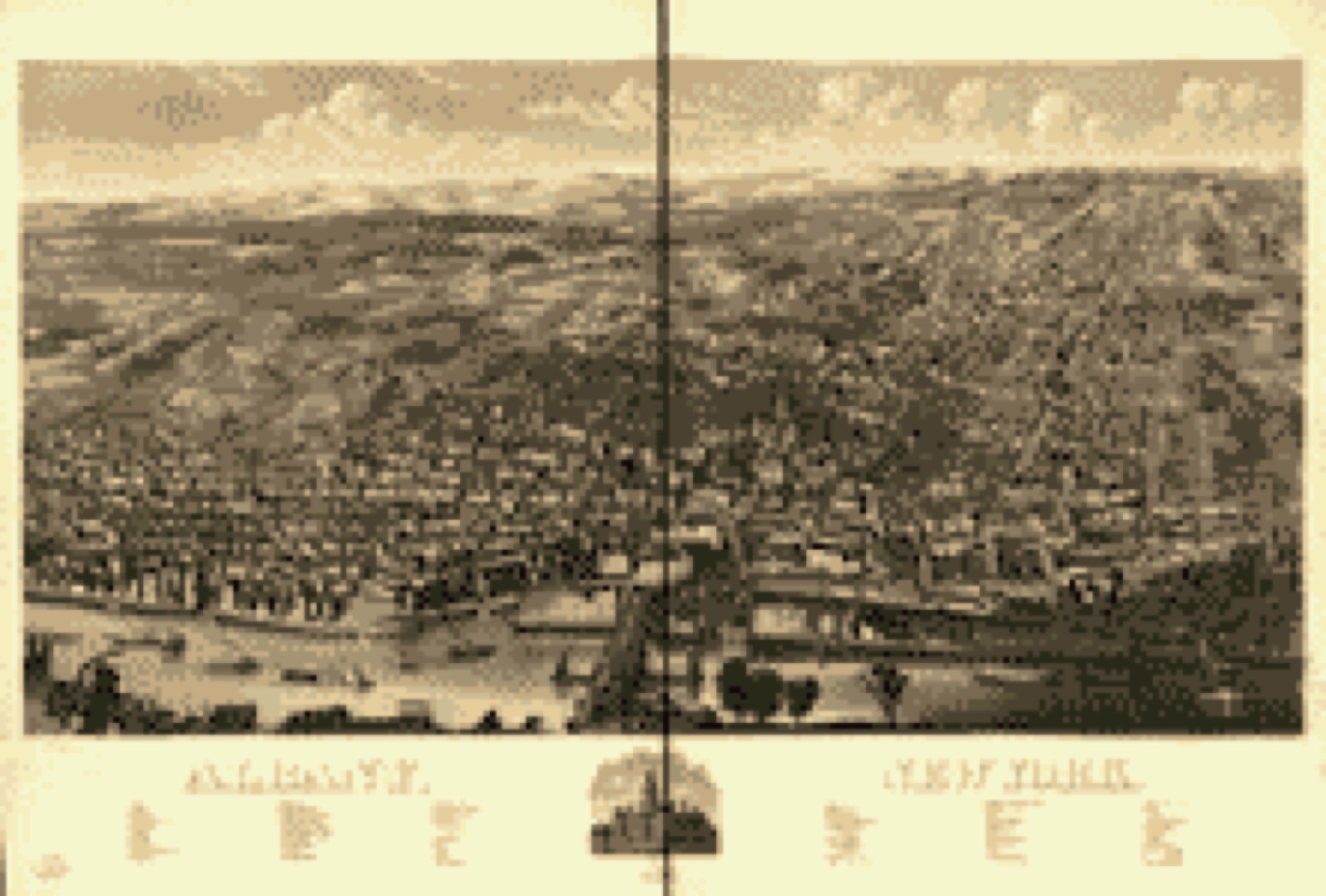 Bird's-eye view, 1879 - Albany, New York 1879