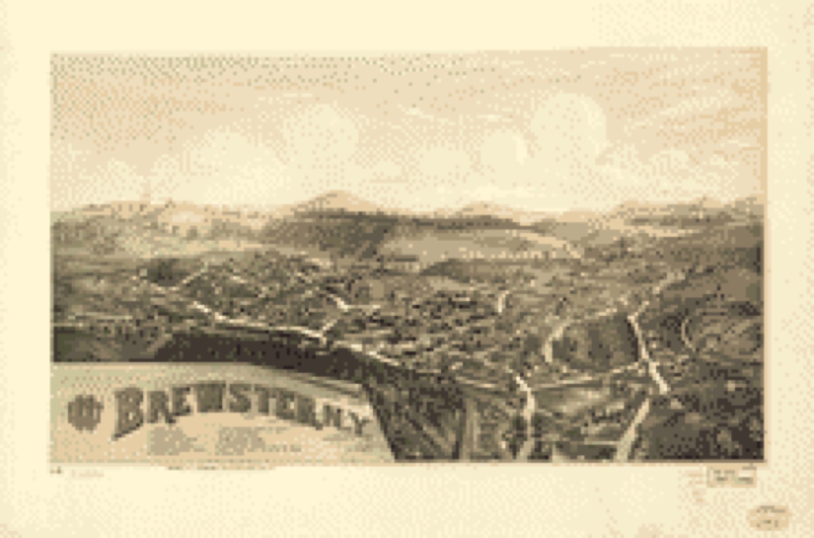 Bird's-eye view, 1887 - 1887 Brewster, N.Y.
