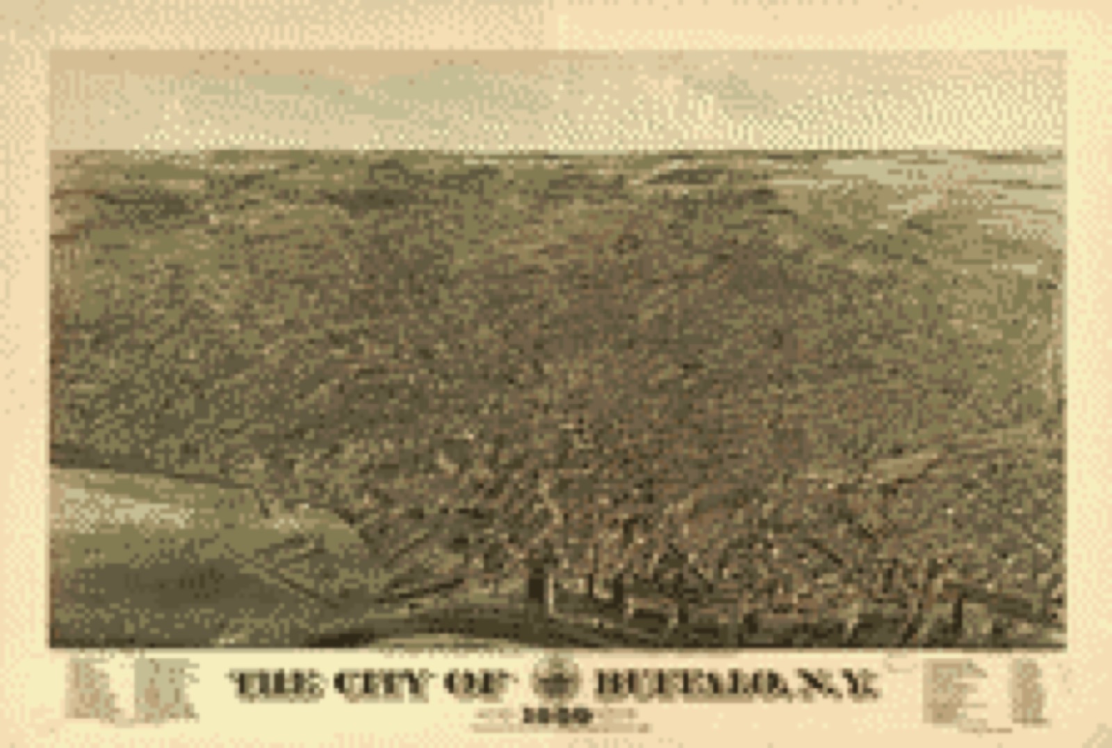 Bird's-eye view, 1880 - The city of Buffalo, N.Y. 1880