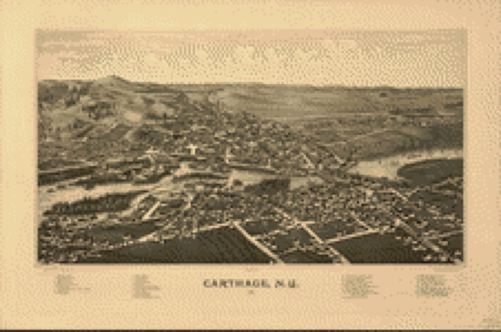 Bird's-eye view, 1888 - Carthage, N.Y. 1888