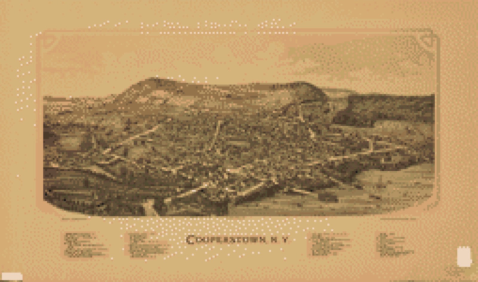 Bird's-eye view, 1890 - Cooperstown, N.Y.