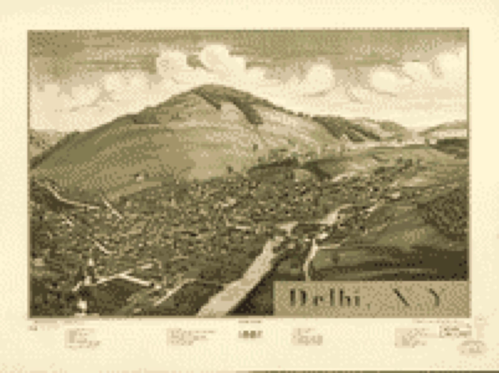 Bird's-eye view, 1887 - Delhi, N.Y. 1887