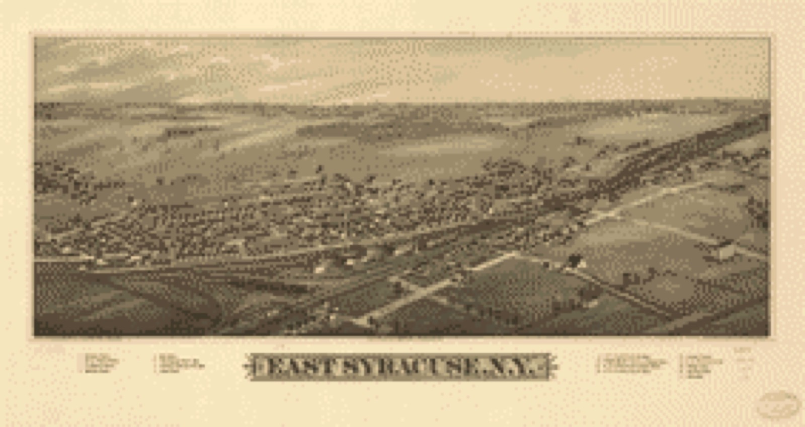 Bird's-eye view, 1885 - East Syracuse, N.Y.